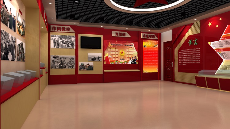 河南部队荣誉室设计-展示部队专属文化
